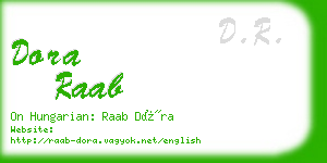 dora raab business card